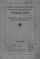 ["&lt;p&gt; Pamphlet.  &quot;As adopted by County Board of Health, nineteen hundred and eleven.&quot;&lt;/p&gt;"]