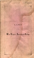 ["Pamphlet.  Contains the regulations for the government of the West Virginia Agricultural College which later became West Virginia University.  "]