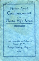 ["Event program. \"In the First Presbyterian Church, Chester, W.Va., Friday evening, May 21, 1920.\" "]