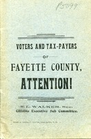 ["Pamphlet.  \"S. L. Walker, Sec., Citizens. Executive Sub Committee.\"&lt;br /&gt;"]