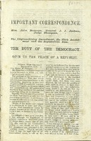 ["Pamphlet.  \"Weston, West Virginia, December 1st, 1870.\"&lt;br /&gt;"]