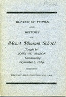 ["Pamphlet. \"Reunion held November 6, 1909.\"&lt;br /&gt;"]