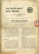 ["&lt;p&gt; Pamphlet.  &quot;Talk no. 1.&quot;  Includes: West Virginia&#39;s progress, by E. F. Morgan, Governor of West Virginia, an 1890 and 1920 Comparative statement, and: Some interesting facts about West Virginia, compiled by the West Virginia Publicity Commission.&lt;/p&gt;"]