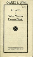 ["Pamphlet.  \"Adopted September 27, 1929.\""]