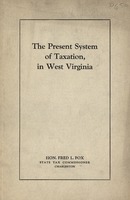 ["&lt;p&gt; Pamphlet. Address &quot;before the State Bar Association Clarksburg, West Virginia October 20, 1933.&quot; Includes a history of taxation in West Virginia from 1872 to 1933. Discusses problems which need to be addressed in 1933.&lt;/p&gt;"]