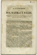 ["&lt;p&gt; Pamphlet. Address advocating the separation of West Virginia from Virginia.&lt;br /&gt; &lt;br /&gt;  &lt;/p&gt;"]