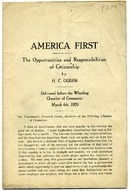 ["&lt;p&gt; Pamphlet. Address delivered &quot;before the Wheeling Chamber of Commerce, March 4, 1920.&quot;&lt;br /&gt; &lt;br /&gt;  &lt;/p&gt;"]