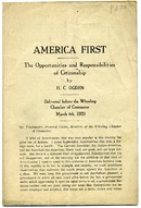 ["&lt;p&gt; Pamphlet. Address delivered &quot;before the Wheeling Chamber of Commerce, March 4, 1920.&quot;&lt;br /&gt; &lt;br /&gt;  &lt;/p&gt;"]