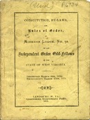 ["Pamphlet.  \"Instituted March 6th, 1850, reorganized March 17th, 1873.\"&lt;br /&gt;"]