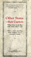 ["&lt;p&gt; Pamphlet. &quot;Parkersburg would be an ideal Capitol for West Virginia. It is more accessible for 65% of the people of the State than Charleston. Its population is 98% American born. It has every facility with which to discharge the obligations of a Capitol City with credit to the State.&quot;&lt;/p&gt;"]