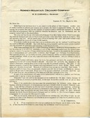 ["&lt;p&gt; Letter. &quot;Romney, W. Va., March 10, 1915.&quot;&lt;/p&gt;"]
