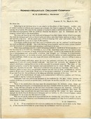 ["&lt;p&gt; Letter. &quot;Romney, W. Va., March 10, 1915.&quot;&lt;/p&gt;"]